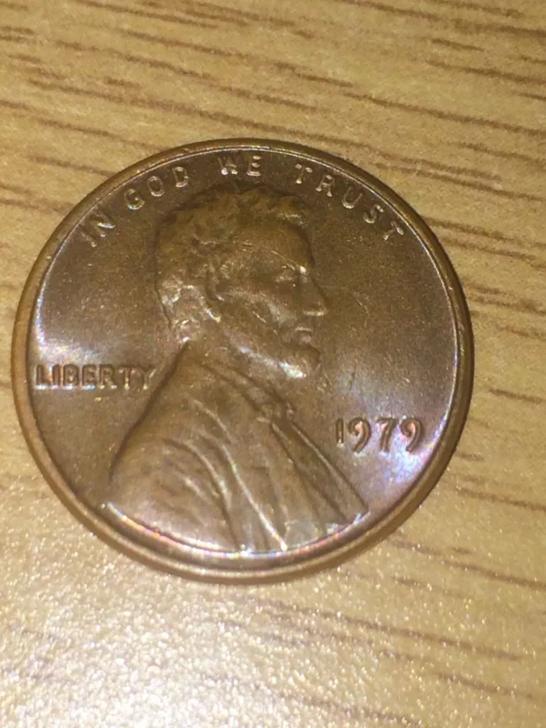 RARE US Lincoln Memorial 1979 One Penny 1p Coin No Mint Mark Good Condition - Image 2