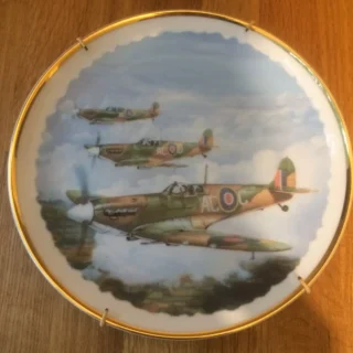 RARE Ace Fighters Supermarine Spitfire VB 1941 Collectors China Plate