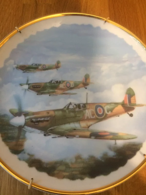 RARE Ace Fighters Supermarine Spitfire VB 1941 Collectors China Plate - Image 3