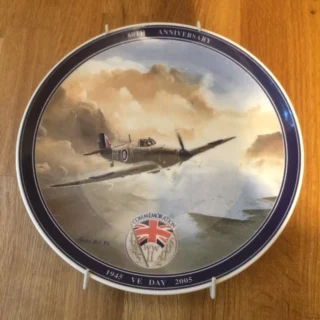 FULL SET Daily Mail Wedgwood VE Day 60th Anniversary 1945-2005 Plate RAF Bombers